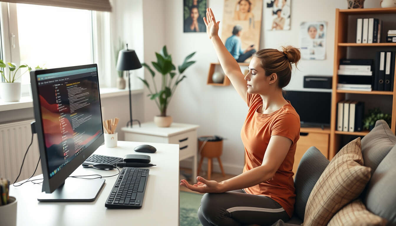 Maintaining health is vital for developers facing demanding work. This article covers stress management, burnout prevention, work-life balance, ergonomics, nutrition, exercise, sleep, and remote work effects. Adopt these strategies for a sustainable career and improved well-being.